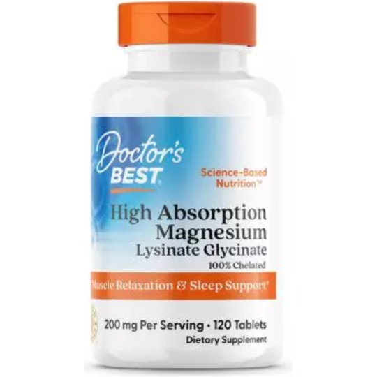 Doctor's Best Magnesium High Absorption 100mg 120 Tablets
