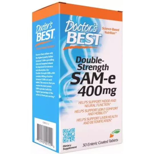 Doctor's Best Sam-E 400mg  60 Enteric Coated Tablets