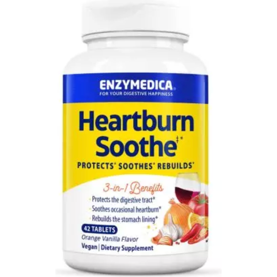 Enzymedica Heartburn Soothe Vanilla-Orange 42 Chewables