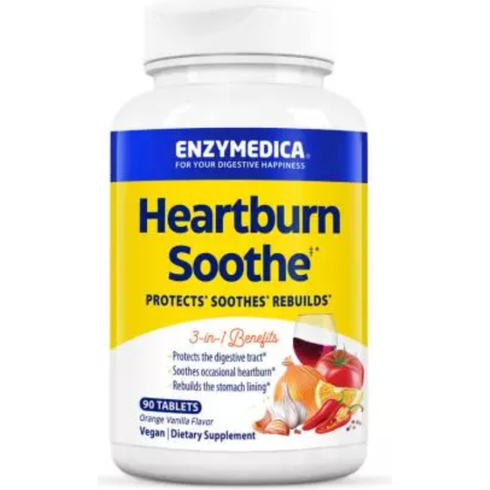 Enzymedica Heartburn Soothe Vanilla-Orange 90 Chewables