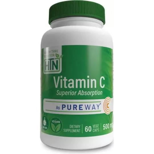 Health Thru Nutrition Vitamin C 500mg 60 Veggie Capsules