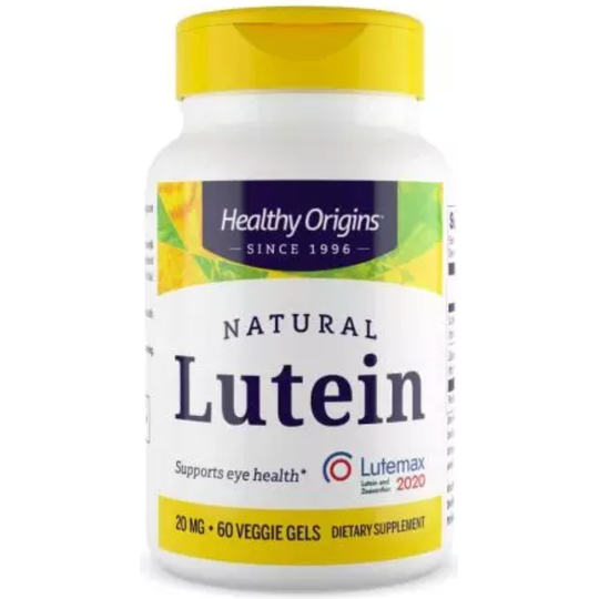 Healthy Origins Lutein 20mg 60 Veggie Softgels