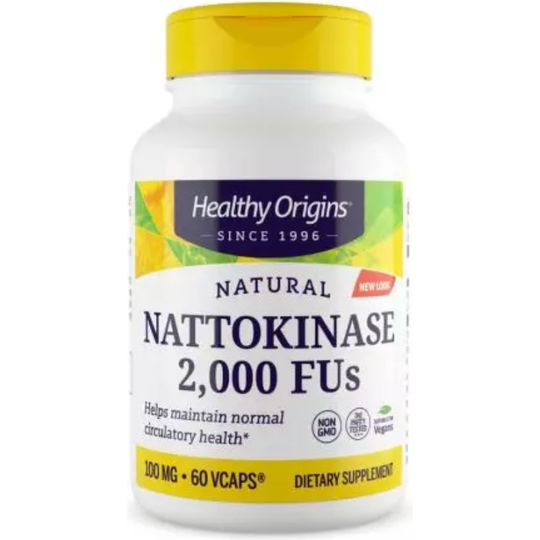 Healthy Origins Nattokinase 2,000FU 60 Veg Capsules