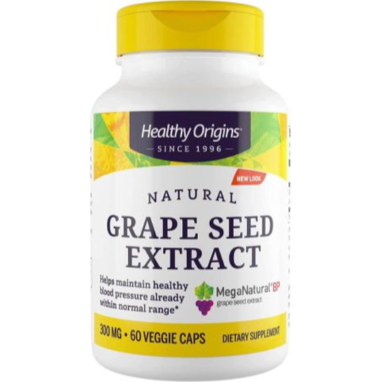 Healthy Origins Grape Seed Extract (Mega Natural-BP) 300mg 60 Veggie Capsules