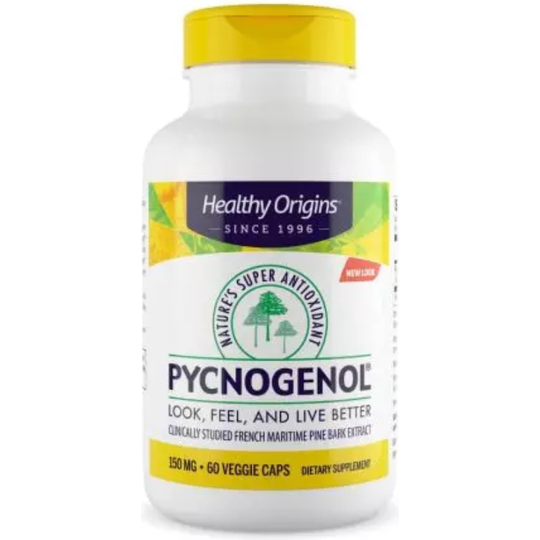 Healthy Origins Pycnogenol 150 mg 60 Veggie Capsules