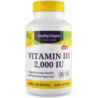 Healthy Origins Vitamin D3 2,000iu 360 Softgels