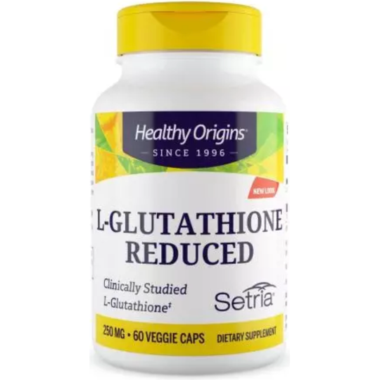 Healthy Origins L-Glutathione Reduced 250mg 60 Veggie Capsules
