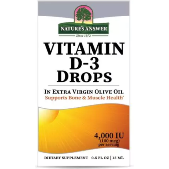 Nature's Answer Vitamin D3 4,000iu 15ml Drops