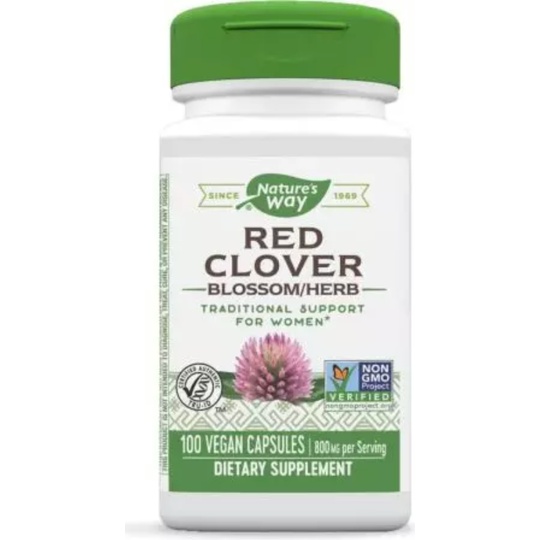 Nature's Way Red Clover Blossom / Herb 400mg 100 Vegan Capsules