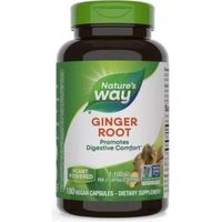 Nature's Way Ginger Root 1,100mg 180 Vegan Capsules