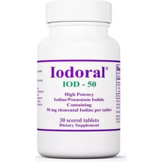 Iodoral High Potency Iodine/Potassium Iodide 50mg 30 Tablets