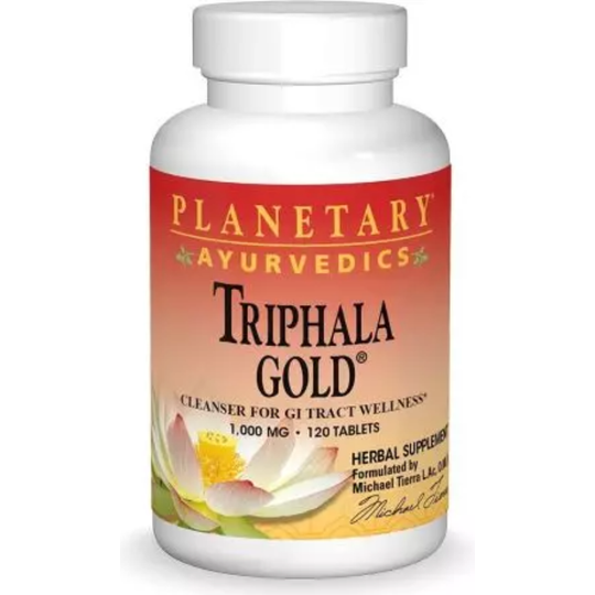 Planetary Herbals Ayurvedics Triphala Gold 1,000mg 120 Tablets