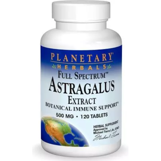 Planetary Herbals Full Spectrum Astragalus Extract 500mg 120 Tablets