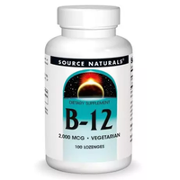 Source Naturals Vitamin B-12 2000 mcg 100 Lozenges