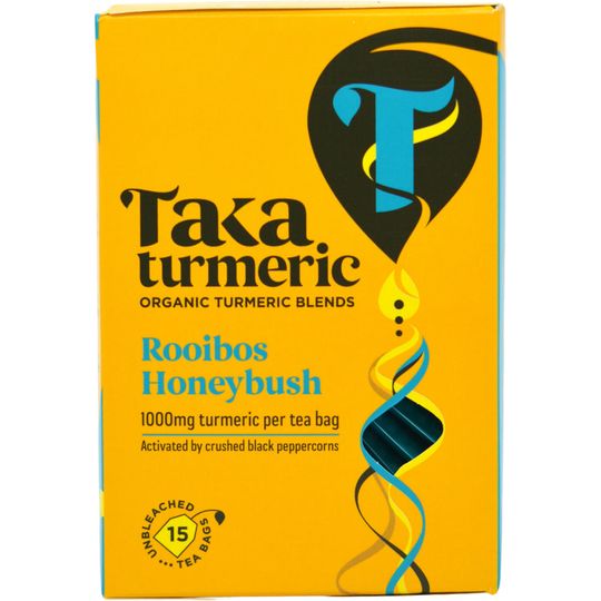 Taka Turmeric Organic Rooibos & Honeybush 15 Plastic Free Tea Bags