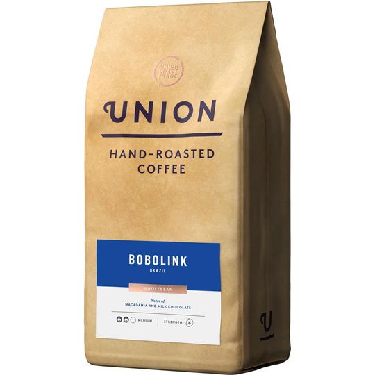 Union Hand Roasted Coffee Bobolink Brazil Wholebean 1kg
