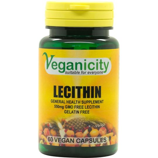 Veganicity Lecithin 550mg 60 Vegan Capsules