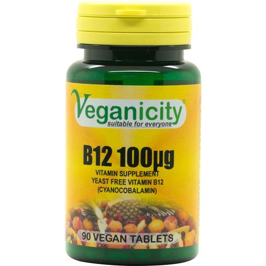 Veganicity B12 100µg 90 Vegan Tablets