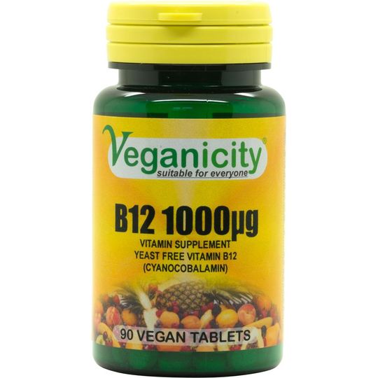 Veganicity B12 1000µg 90 Vegan Tablets