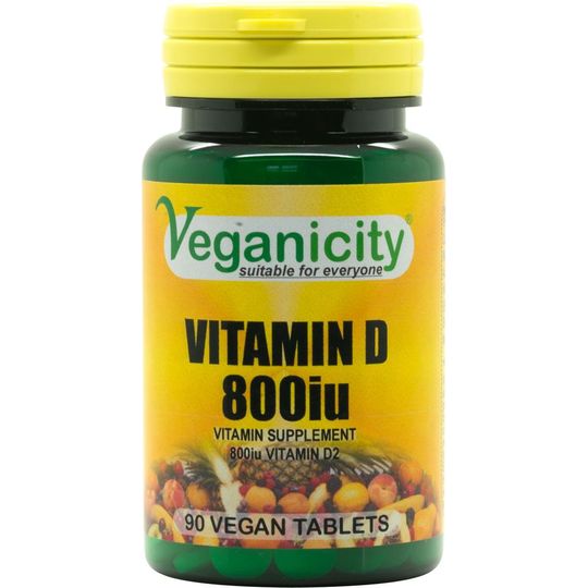 Veganicity Vitamin D 800iu 90 Vegan Tablets