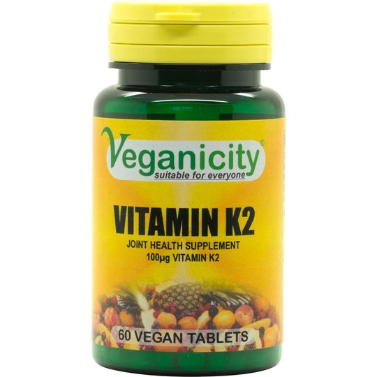 Veganicity Vitamin K2 (MK-7) 100µg 60 Vegan Tablets