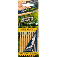 Woobamboo Eco-Friendly Interdental Bamboo Brush Picks - Small Size Pack of 8