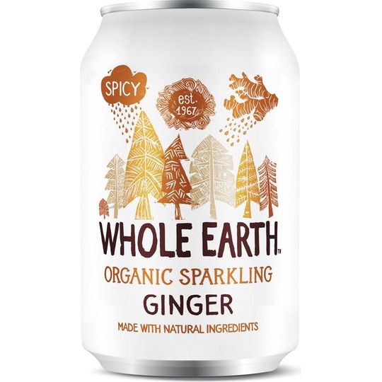 WHOLE EARTH ORGANIC SPARKLING GINGER DRINK 330ML