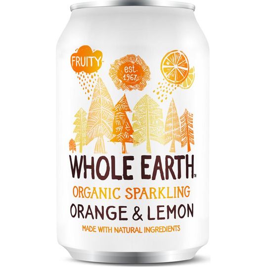 Whole Earth Sparkling Orange & Lemon Drink 330ml