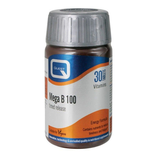 Quest Mega B 100mg Tablets - Timed Release 30 Tablets