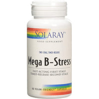 Solaray Two-Stage Mega B-Stress 60 Vegan-Friendly Capsules