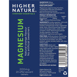 Higher Nature Magnesium 20 Effervescent Tablets