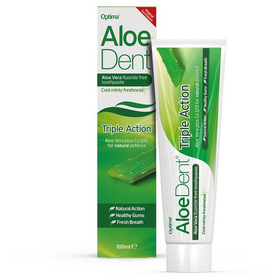 AloeDent Triple Action Fluoride Free toothpaste 100ml