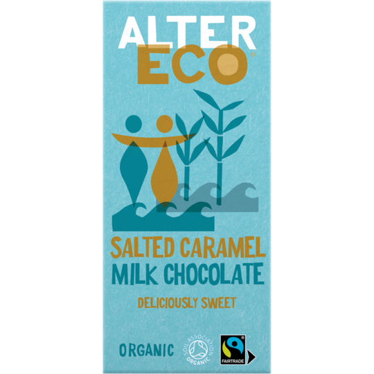 Alter Eco Organic Milk Chocolate Salted Caramel 100g