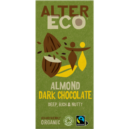 Alter Eco Almond Chips Dark Chocolate 100g