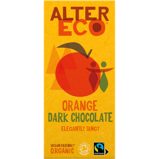 Alter Eco Organic Dark Chocolate with Orange 100g