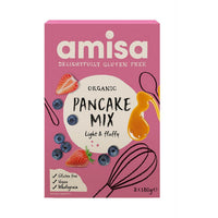 Amisa Organic Gluten Free Pancake Mix 2 x 180g