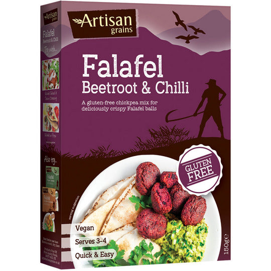 Artisan Grains Beetroot & Chilli Falafel Mix Gluten Free, Vegan 150g