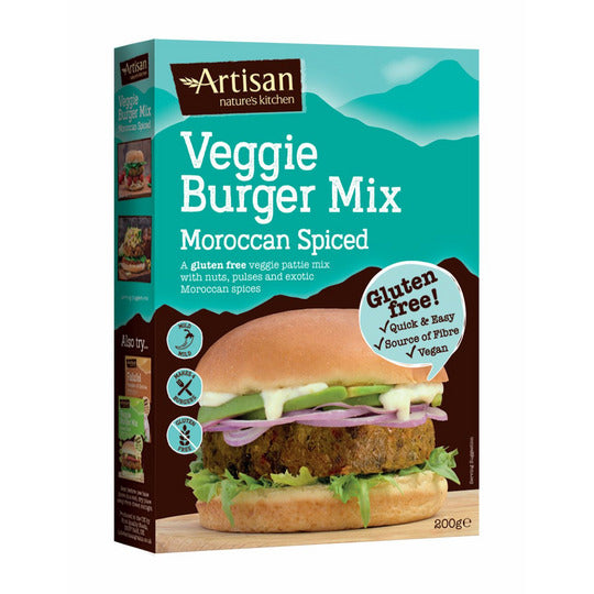 Artisan Veggie Burger Mix Moroccan Spiced 200g