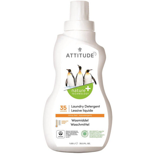 Attitude Laundry Detergent Citrus Zest 35 Loads 1050ml