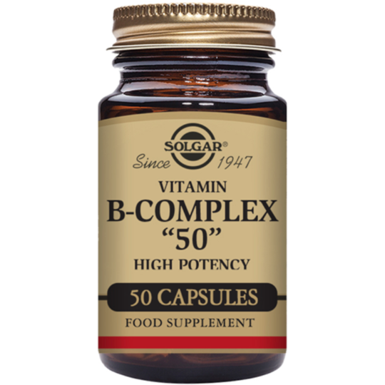 Solgar Vitamin B-Complex ''50'' High Potency 50 Vegetable Capsules