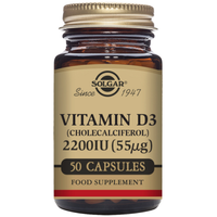 Solgar Vitamin D3 (Cholecalciferol) 2200 IU (55 mcg) 50 Vegetable Capsules