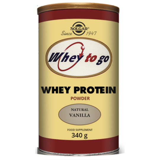Solgar Whey To Go Natural Vanilla Flavour Protein Powder 340 g