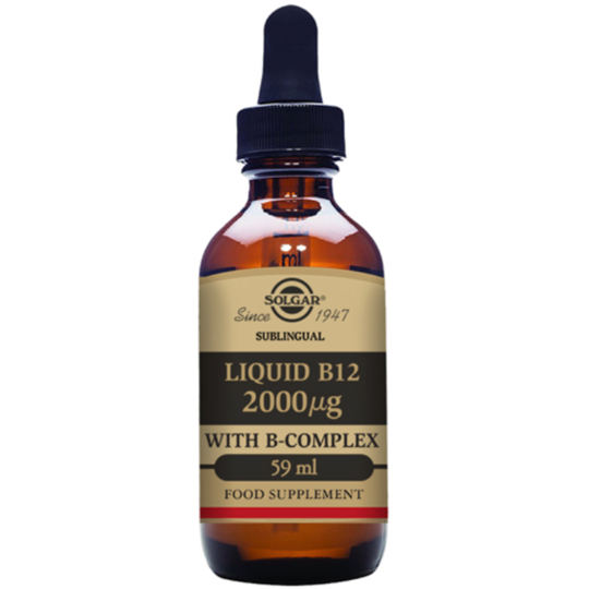 Solgar Liquid B12 2000 mcg with B-Complex - 59 ml