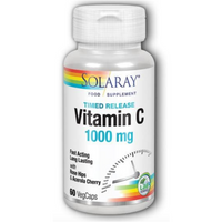 Solaray Vitamin C 2 Stage Timed Release 1000mg 60 VegCaps
