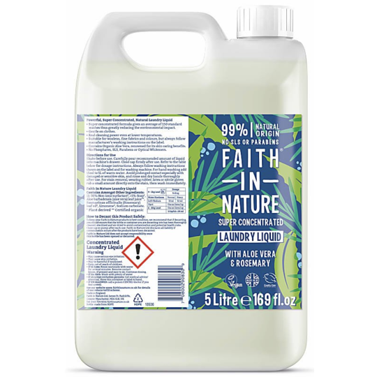 Faith In Nature Super Concentrated Laundry Liquid - 5L (150 washes)