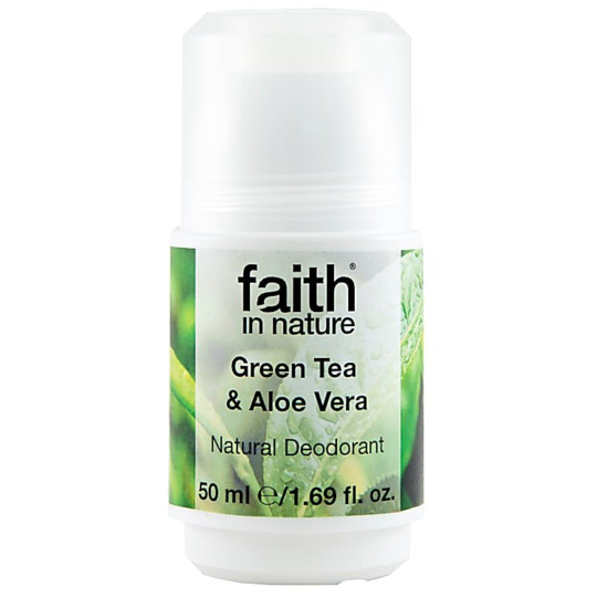 Faith In Nature Green Tea and Aloe Vera Roll-on Deodorant 50ml