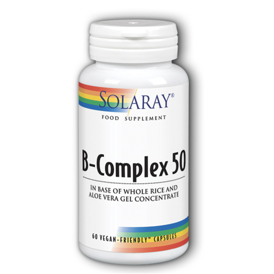 Solaray B-Complex 50 60 Vegan-Friendly Capsules