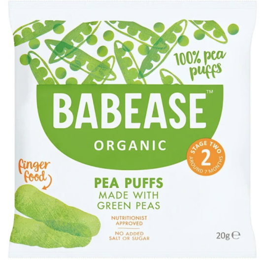 Babease Organic Pea Puffs 20g