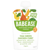 Babease Organic Thai Green Chicken Curry 7m+ 130g