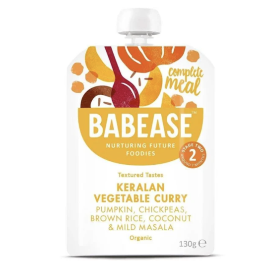 Babease Organic Keralan Vegetable Curry 7m+ 130g